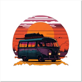 sunset trip Posters and Art